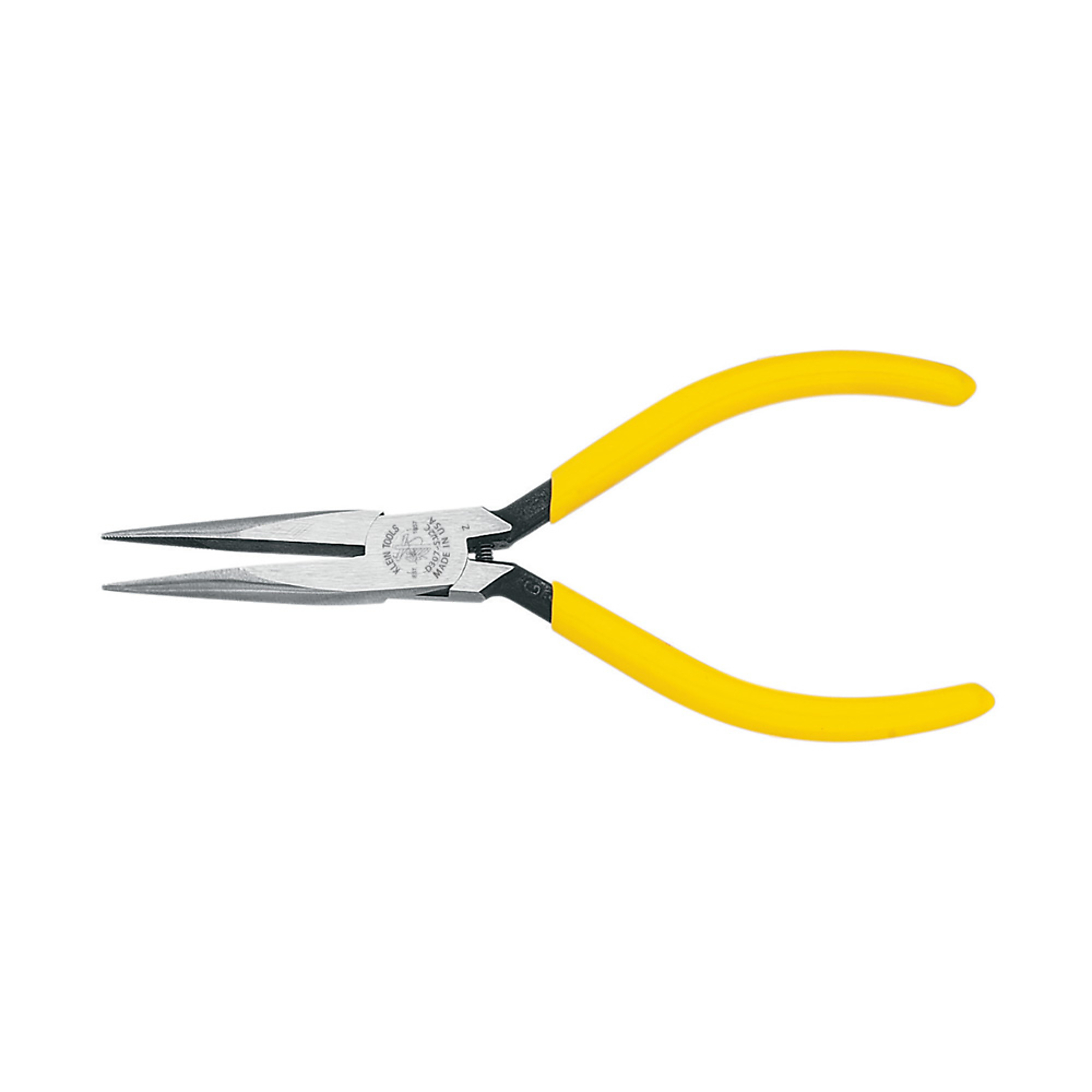 Klein Tools, Pliers, Needle Nose Pliers, Slim, 1/32in. Point, Pieces (qty.) 1 Material Steel, Jaw Capacity 2.56 in, Model# D307-51/2C